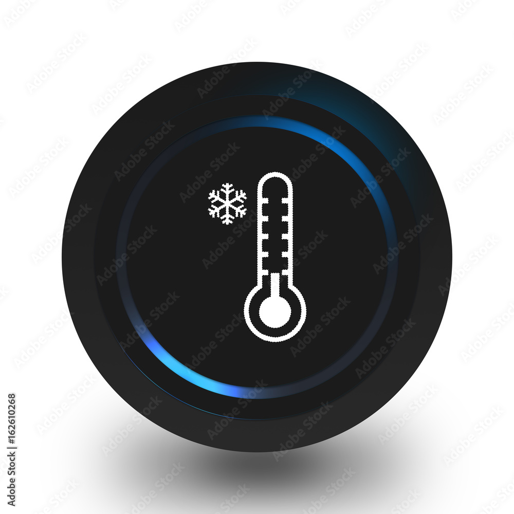 Cold thermometer icon Cold thermometer icon