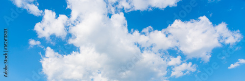 Cumulus clouds and blue sky