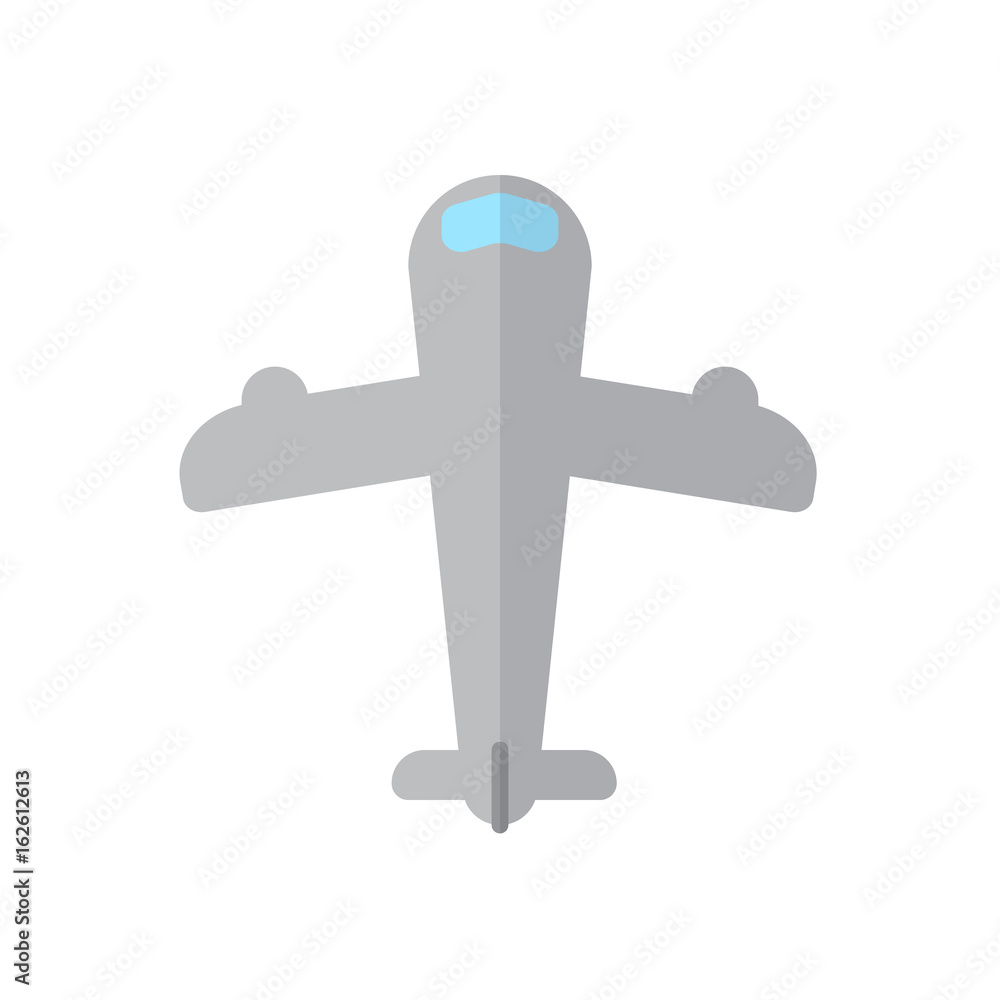 Obraz premium Plane, airplane flat icon, filled vector sign, colorful pictogram isolated on white. Aircraft symbol, logo illustration. Flat style design
