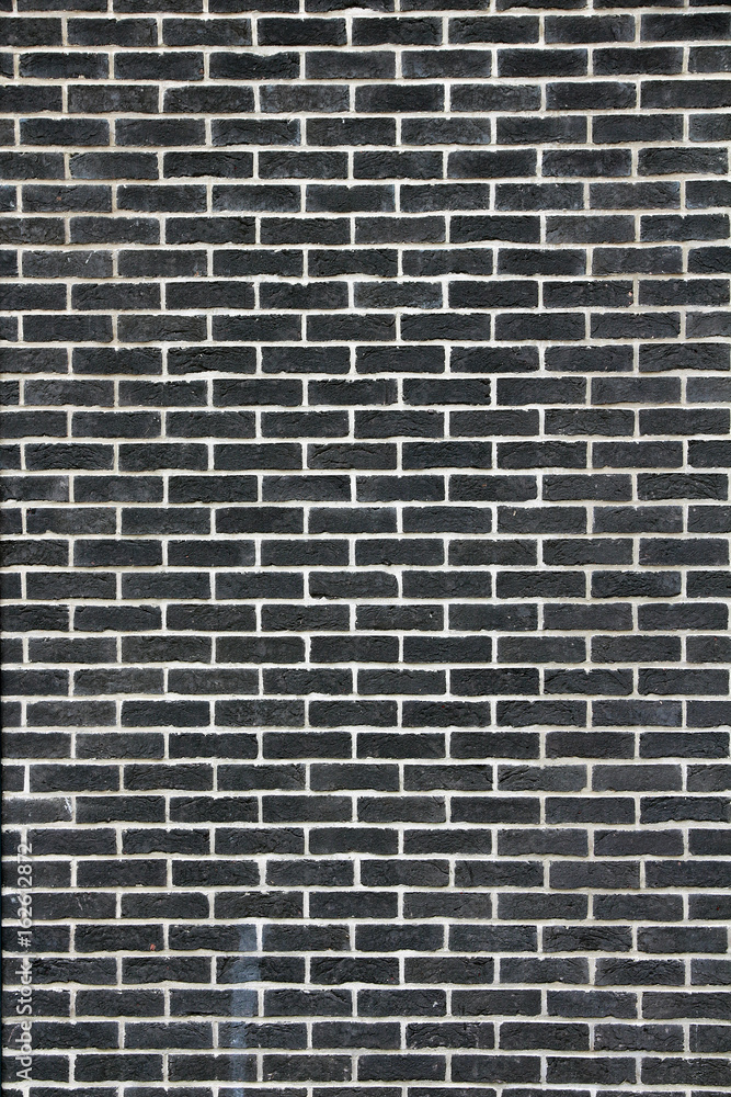 black brick wall