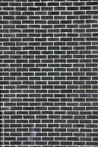 Obraz na płótnie black brick wall w salonie