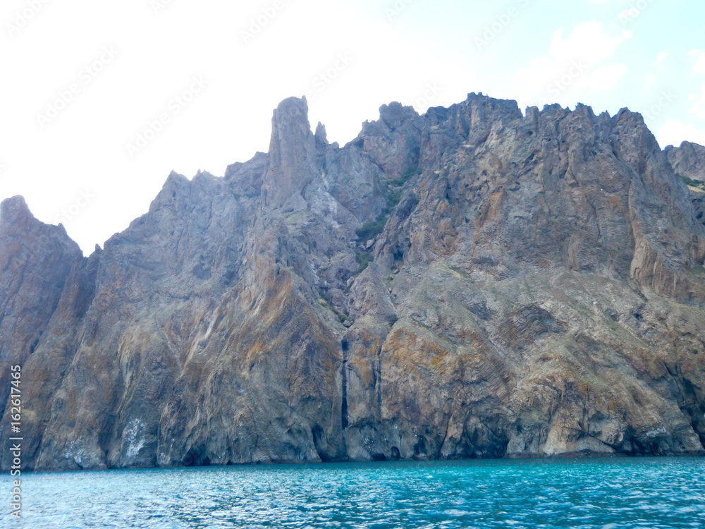 Crimean landscape of extinct Karadag volcano