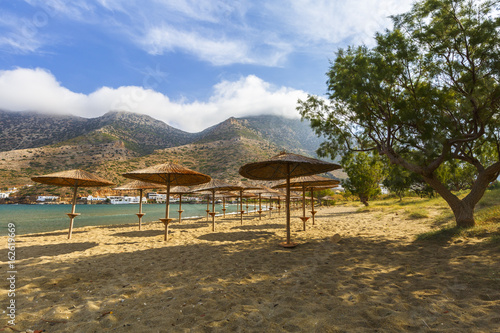 Beach near Kamares village on Sifnos island. 