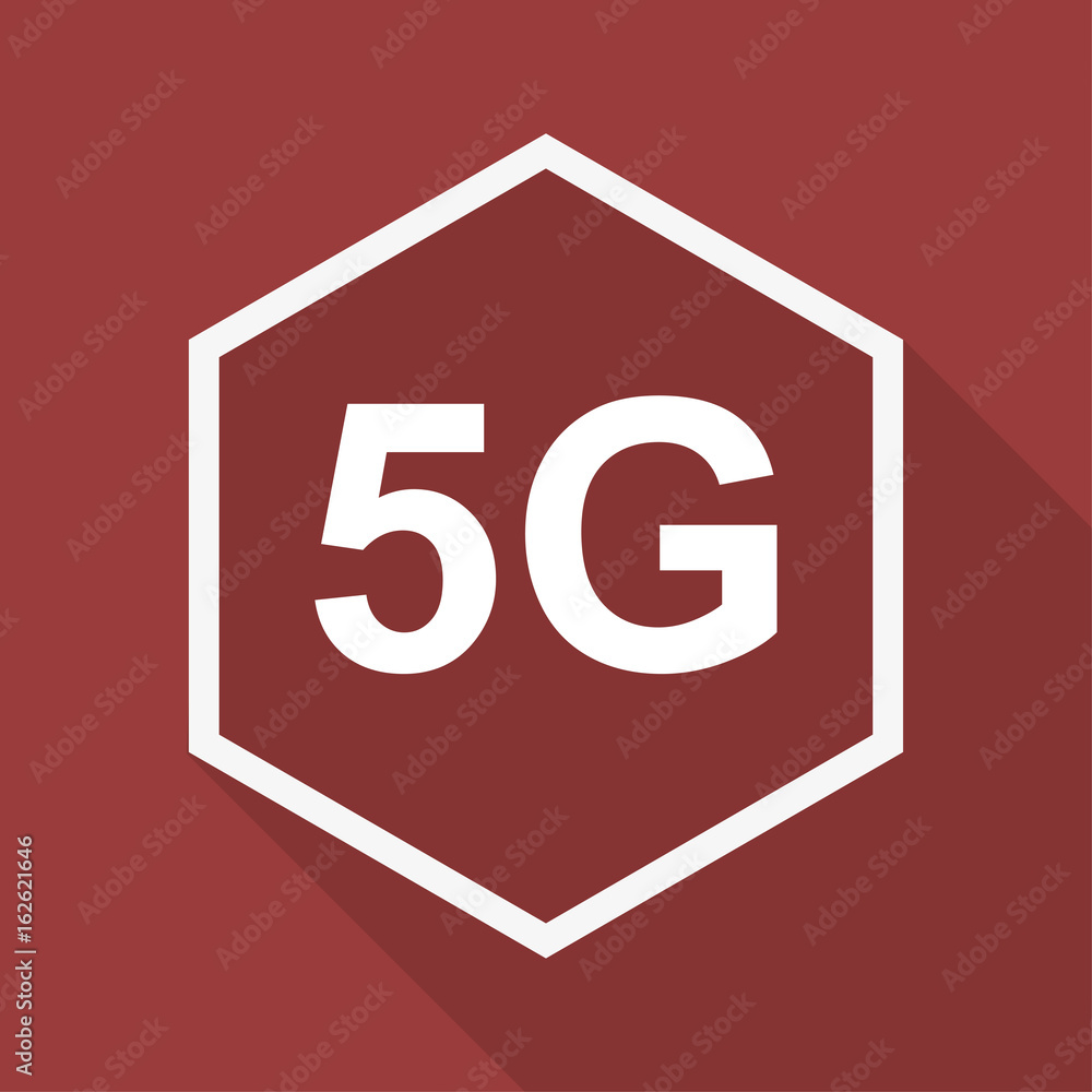 Poly Button mit Schatten - 5G Verbindung Poly Button mit Schatten - 5G Verbindung