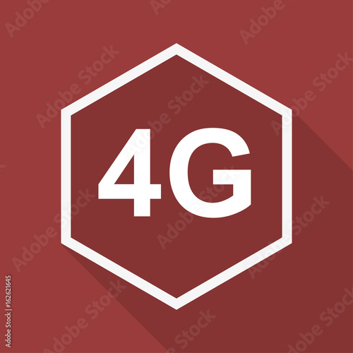 Poly Button mit Schatten - 4G Verbindung