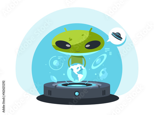 Alienand the planet earth
