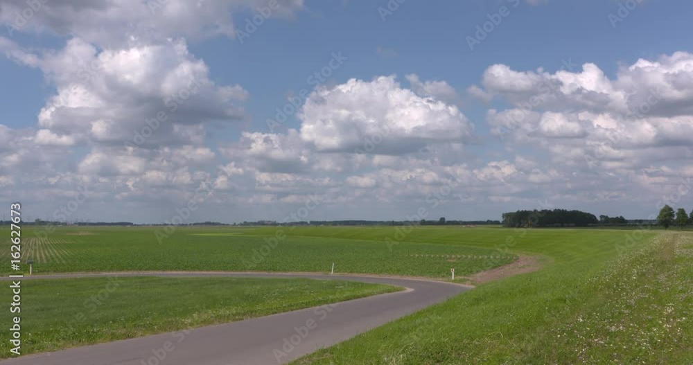 Landscape prepared for use as high-water channel, to be used as a by-pass for the river IJssel in case of a critical rise of the water level. VEESSEN-WAPENVELD, THE NETHERLANDS - MAY 2017 Landscape prepared for use as high-water channel, to be used as a by-pass for the river IJssel in case of a critical rise of the water level. VEESSEN-WAPENVELD, THE NETHERLANDS - MAY 2017