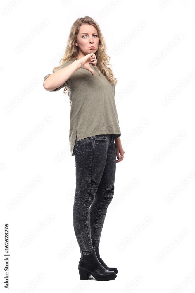 Beautiful caucasian young woman full body Beautiful caucasian young woman full body