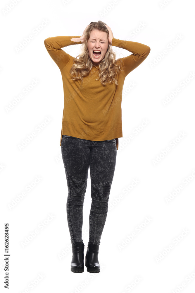 Beautiful caucasian young woman full body Beautiful caucasian young woman full body