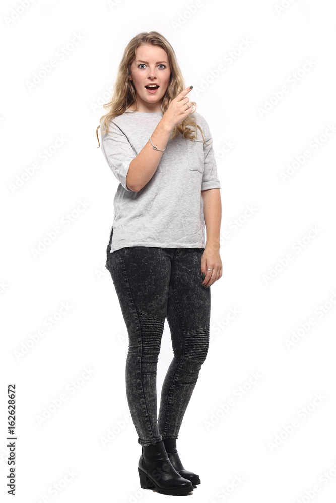 Beautiful young caucasian woman full body Beautiful young caucasian woman full body