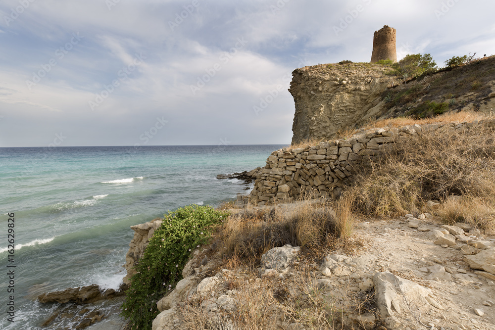 Landscape of Charco creek in Villajoyosa