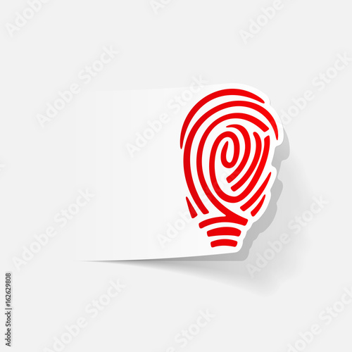 realistic design element: fingerprint