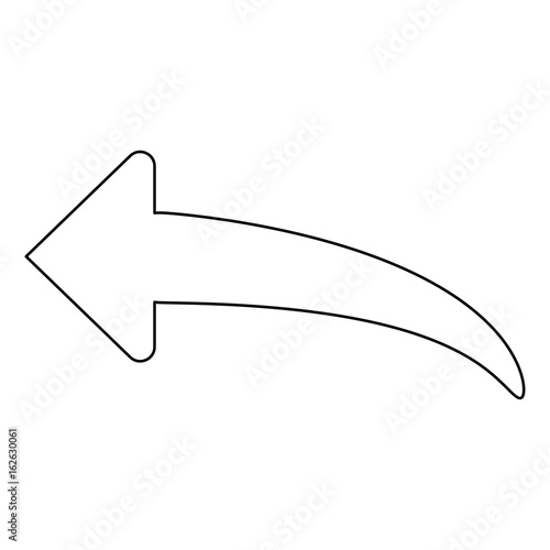 Arrow return or reply   the black color icon .