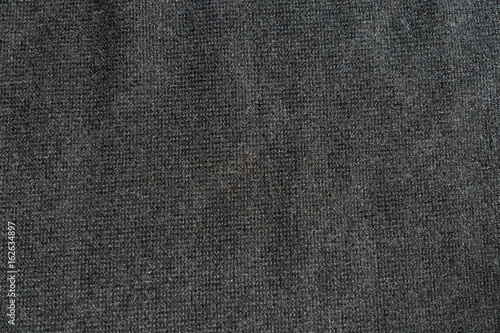 Close up of plain grey woolen textile