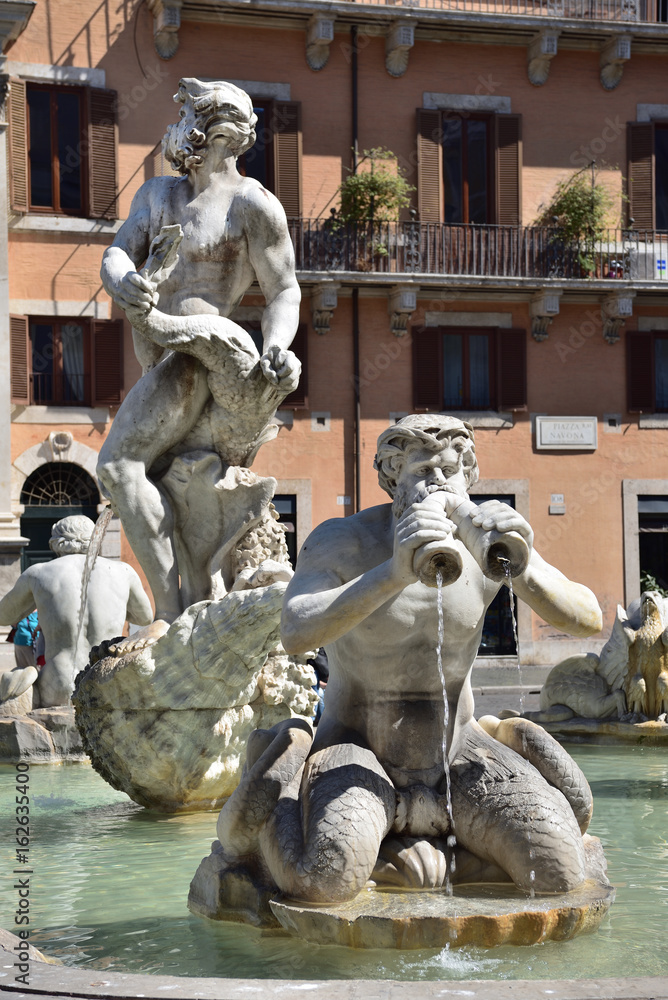 Fontana del Moro - Brunnen auf der Piazza Navona | Rom
