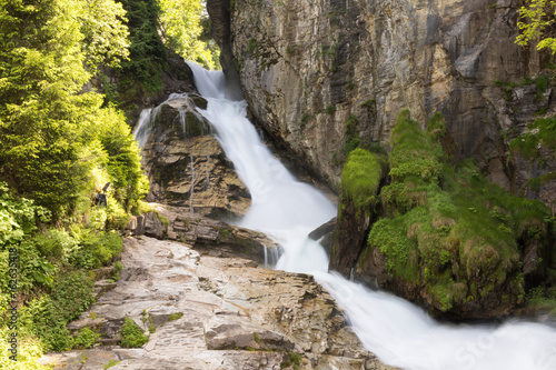 Wasserfall Bad Gastein, Kurort in Österreich.