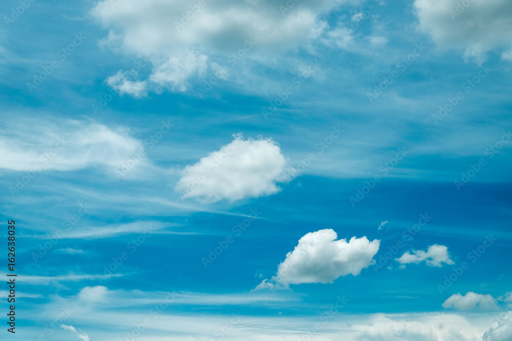 clouds on blue sky