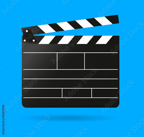 movie clapper vector