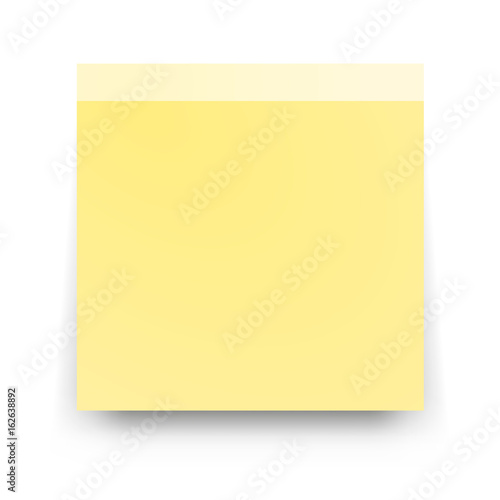 Post blank sticky note paper sheet vector Reminder stick note 