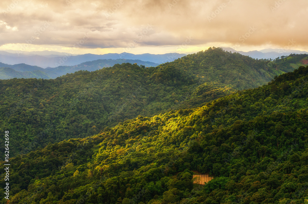Sunset Viewpoint at doi pui Chiang mai thailand Sunset Viewpoint at doi pui Chiang mai thailand
