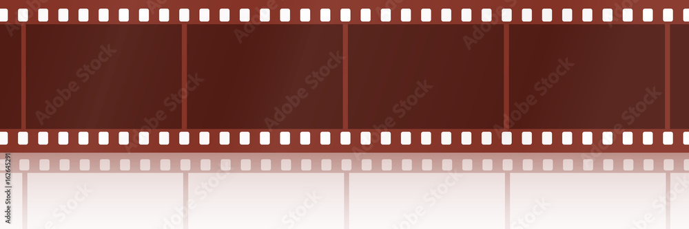 Naklejka premium Filmstreifen mit Schatten - Braun