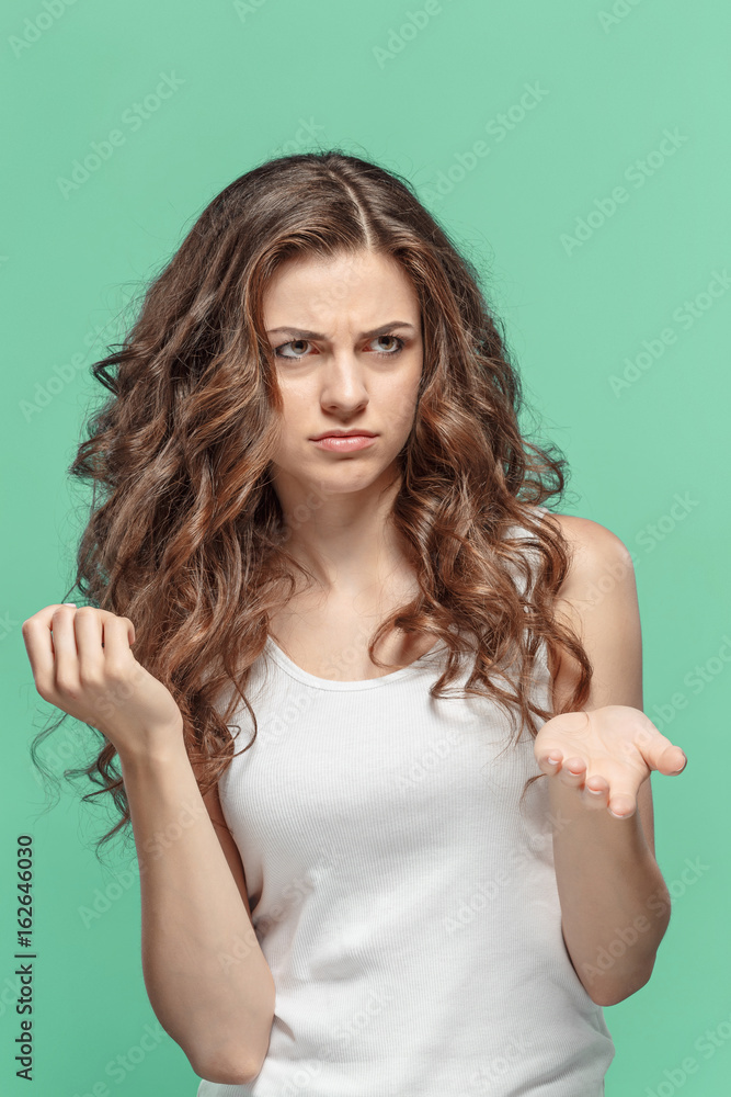 The portrait of disaffected woman The portrait of disaffected woman