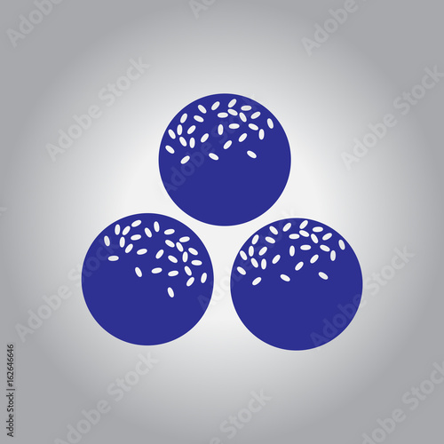 Falafel ball arabic food made from chickpeas. Vector illustration for vegetarian menu, traditional cuisine dish, eastern snack