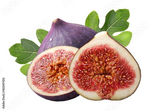 Fig fruits (Ficus carica), paths photo