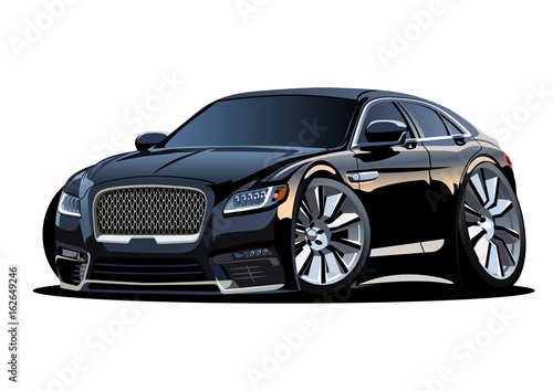 Vector cartoon car. Available EPS-10 separated by groups and layers.