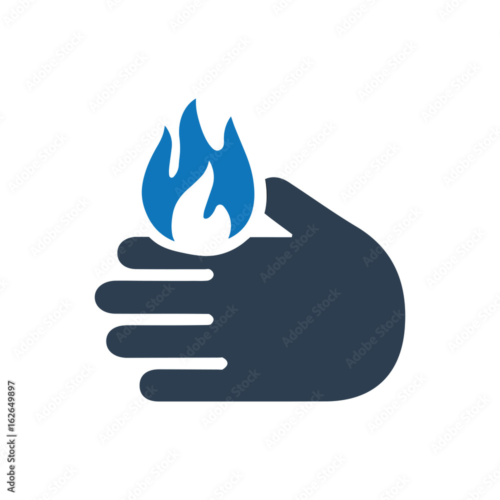 Burning Alert Icon Burning Alert Icon