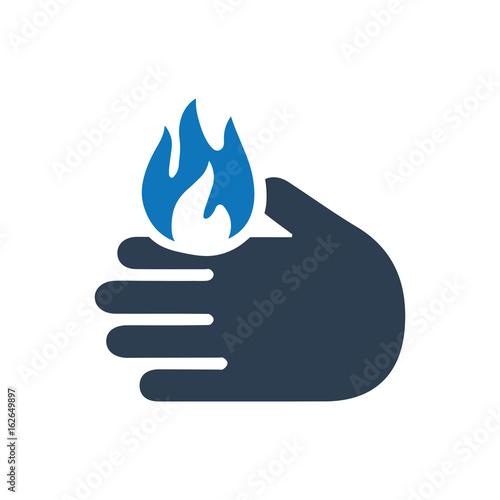 Burning Alert Icon
