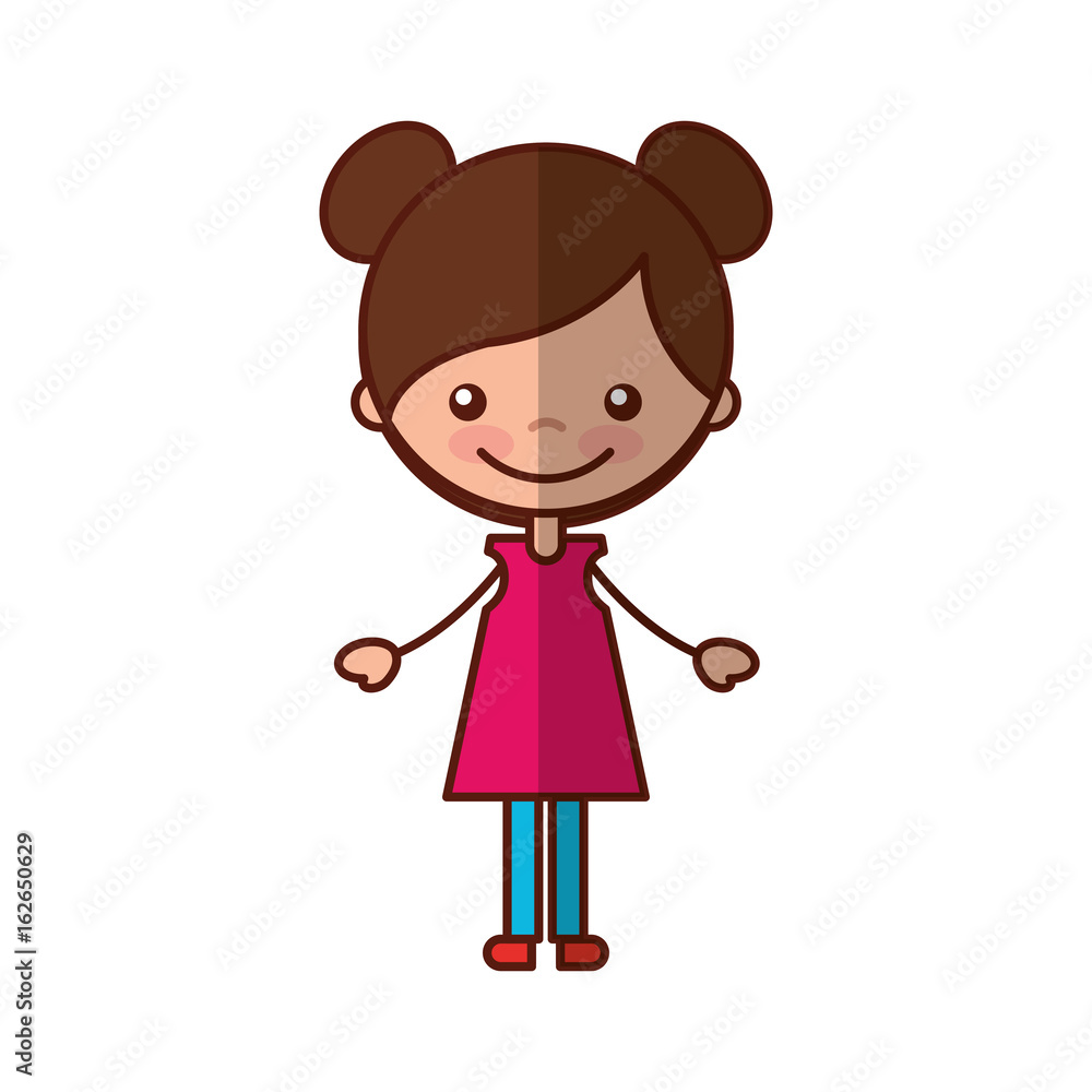 cute girl character icon vector illustration design cute girl character icon vector illustration design