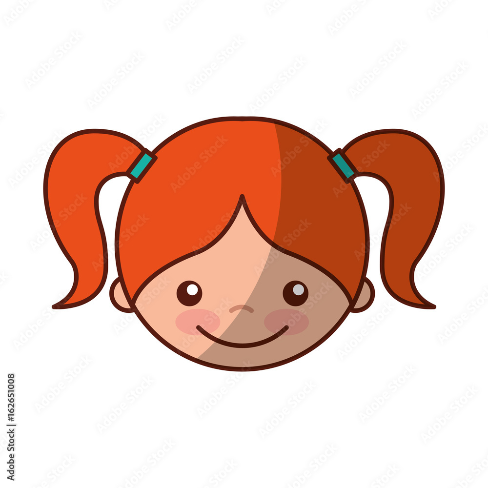cute girl character icon vector illustration design cute girl character icon vector illustration design