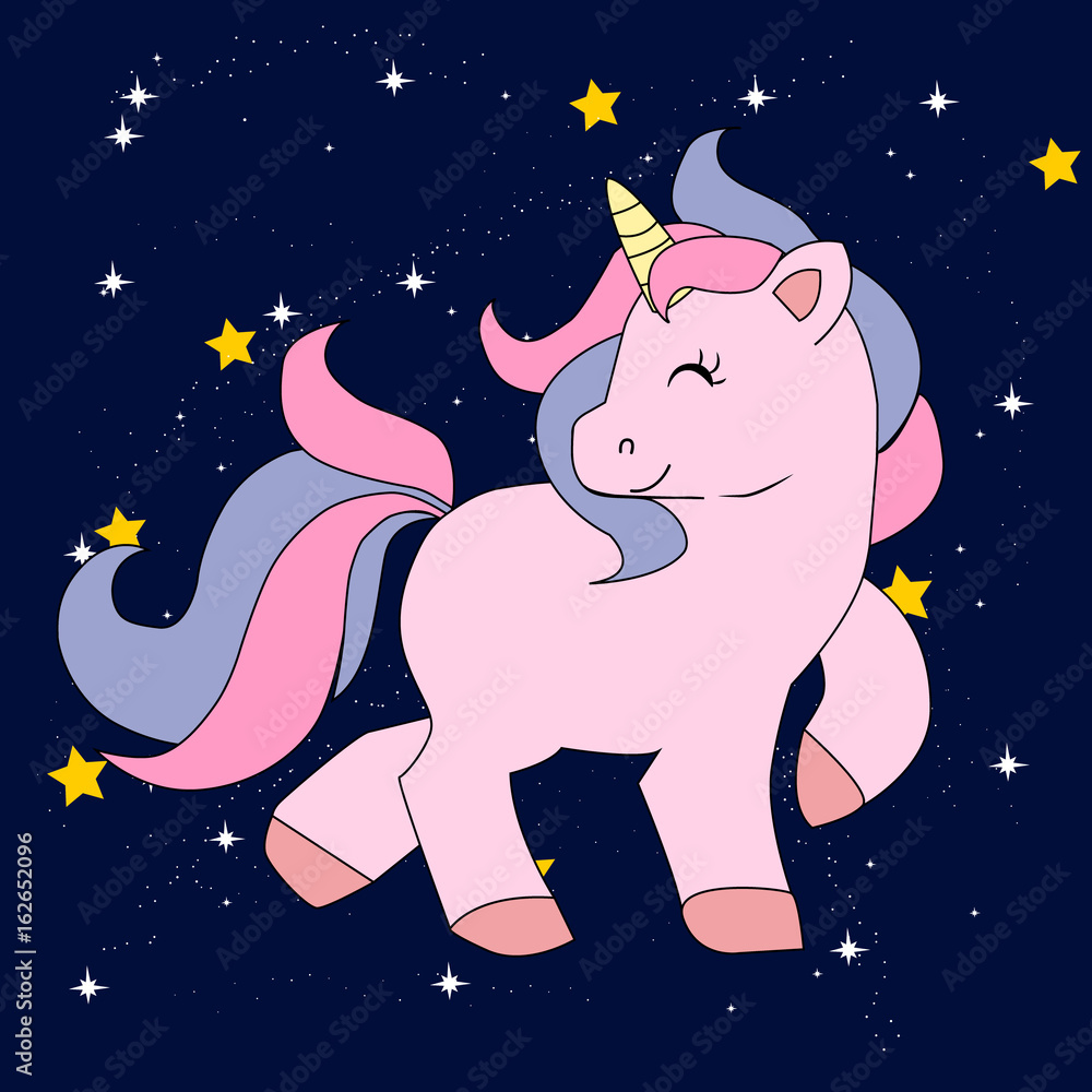 cute magical unicorn,sweet kids graphics for t-shirts