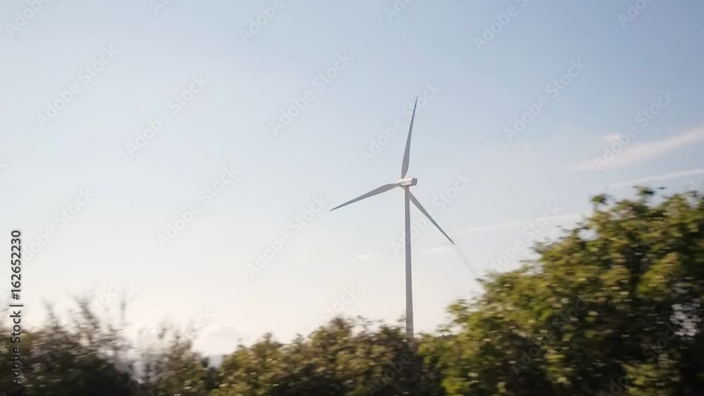 The windmill taken from the car window The windmill taken from the car window