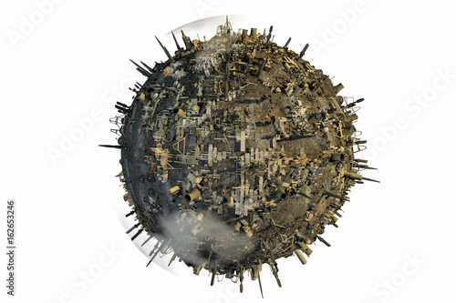 Fototapeta Naklejka Na Ścianę i Meble -  pollution planet earth