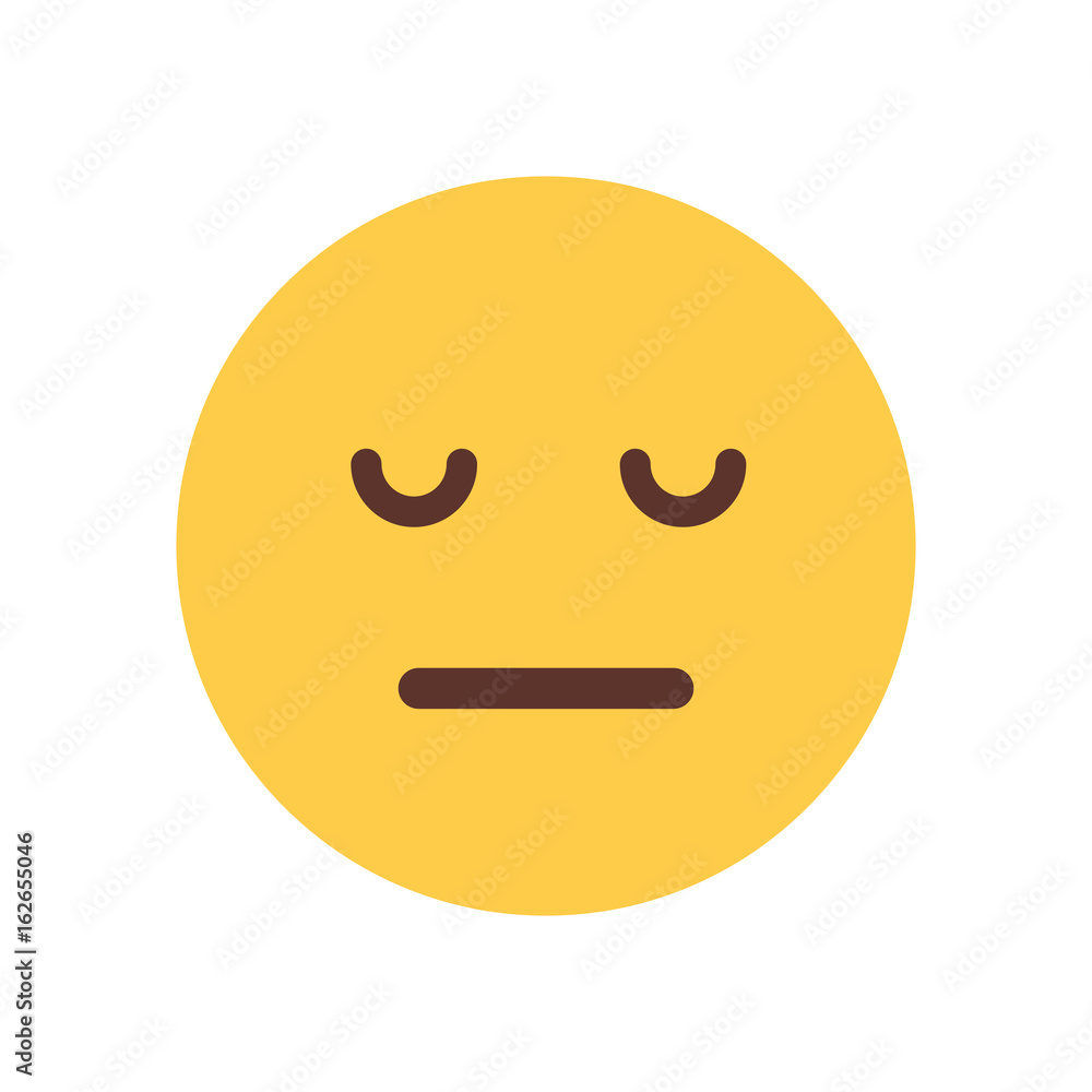 Yellow Cartoon Face Sad Upset Emoji People Emotion Icon Flat Vector Illustration Yellow Cartoon Face Sad Upset Emoji People Emotion Icon Flat Vector Illustration