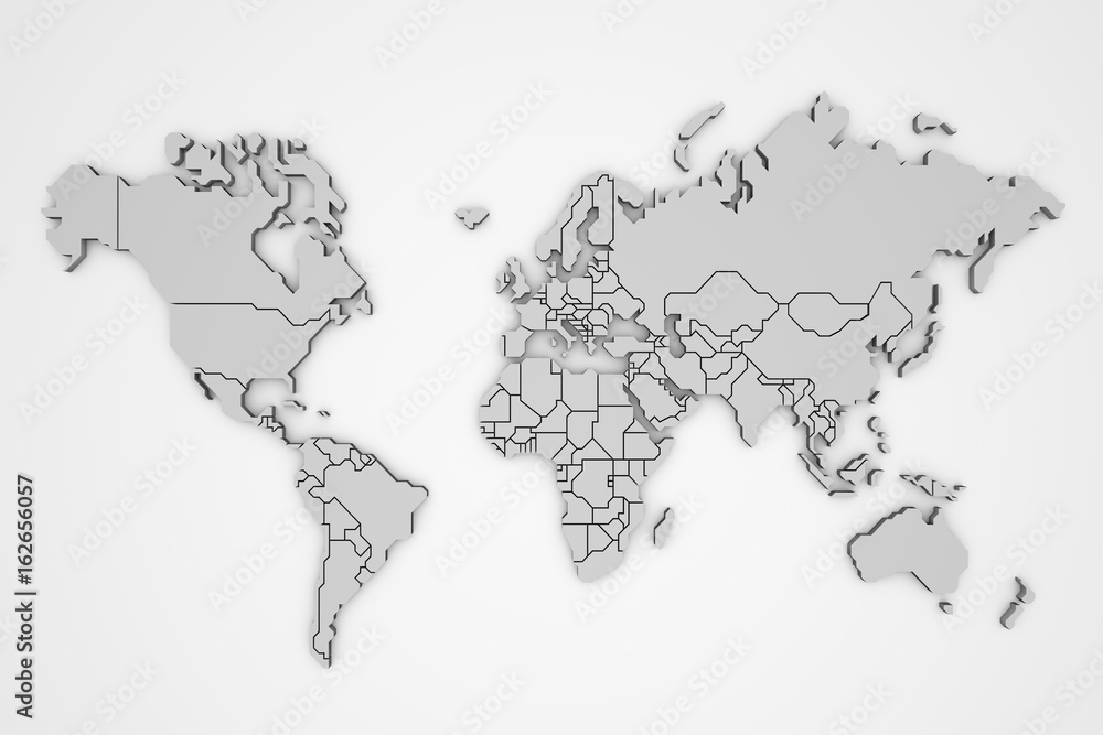 Naklejka premium world map