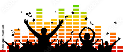 Gruppe Fans Musik