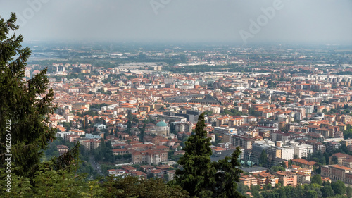 BERGAMO  LOMBARDY ITALY - JUNE 25   View from Citta Alta in Bergamo on June 25  2017