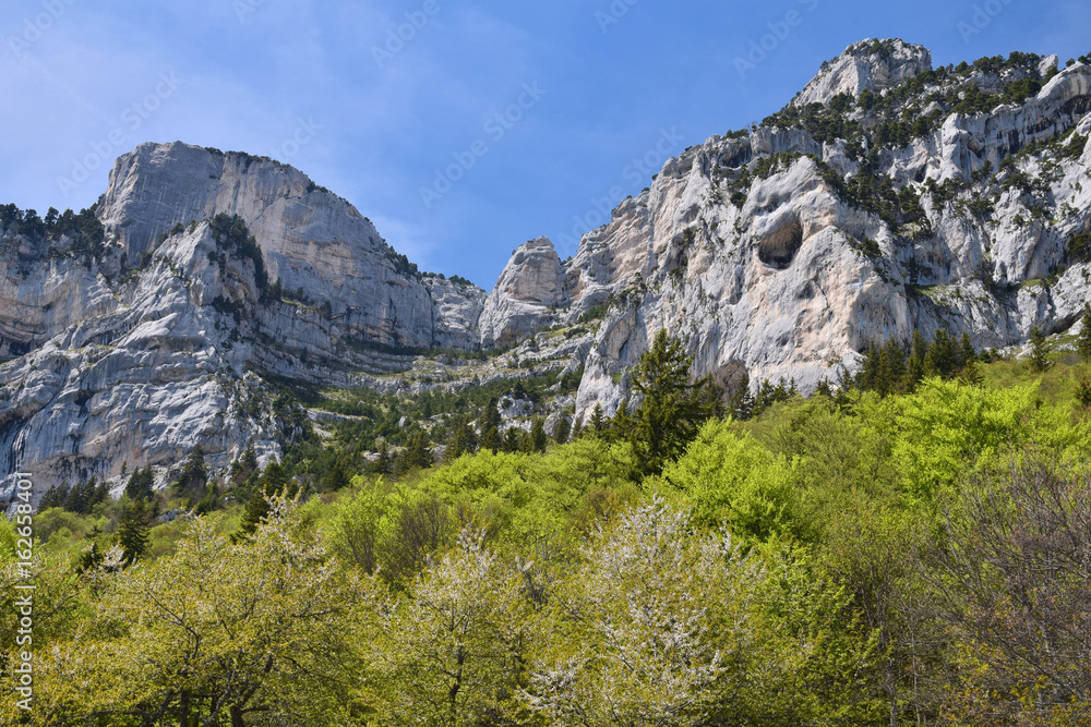 Falaises de l'Aulp du Seuil vues de l'Alpette