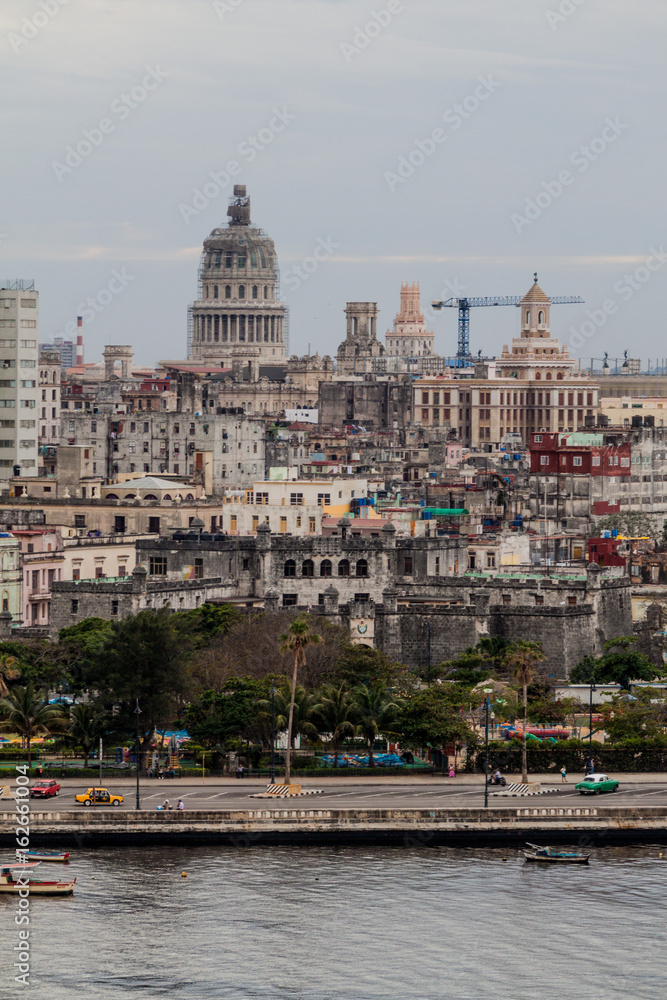 Skyline of Havana with National Capitol, Cuba