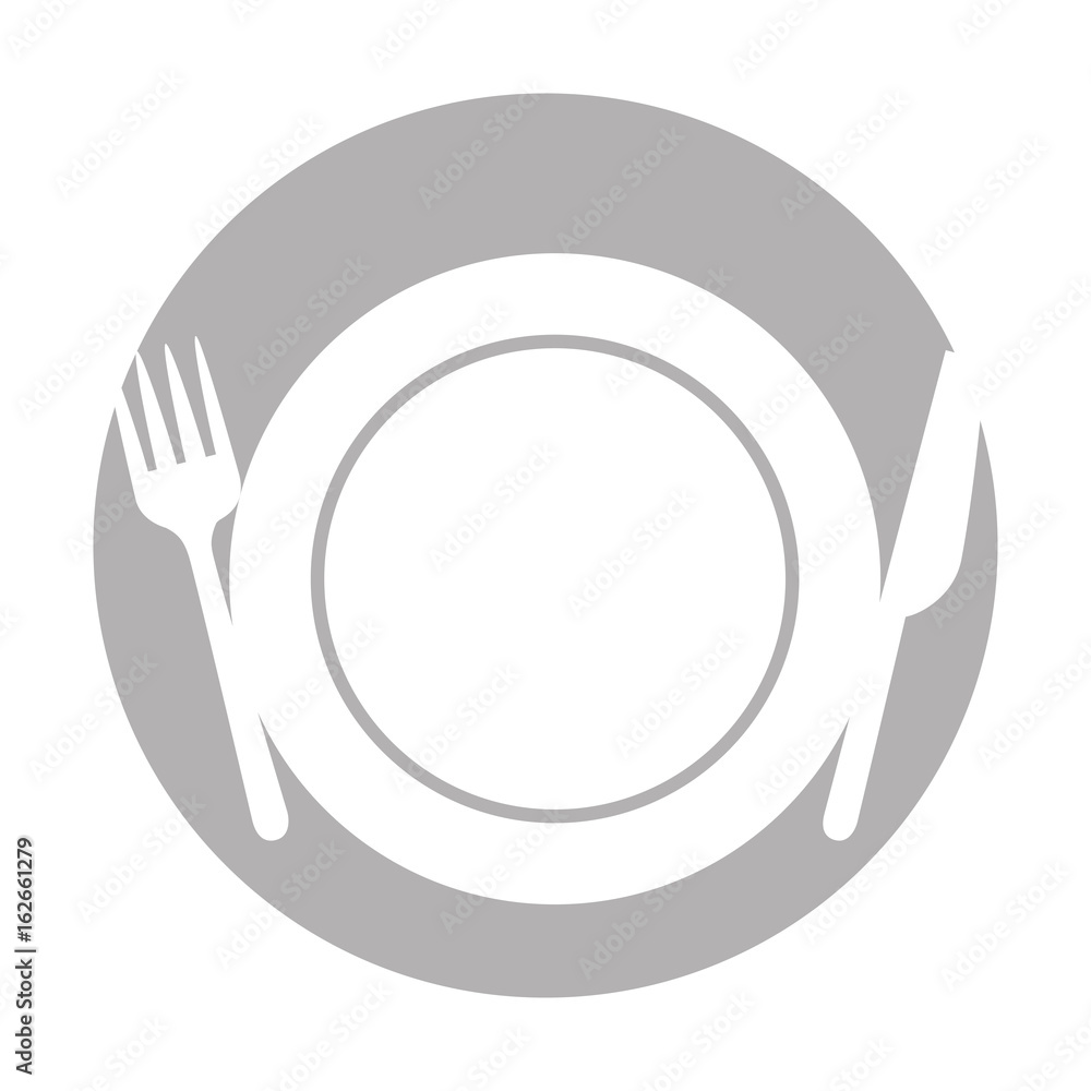 set kitchen cutlery with dish vector illustration design set kitchen cutlery with dish vector illustration design