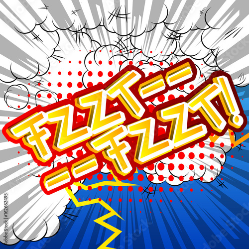 Fzzt-Fzzt! - Vector illustrated comic book style expression.