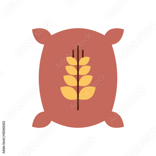 Sack of wheat icon vector illustration design