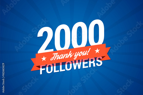 2000 followers card