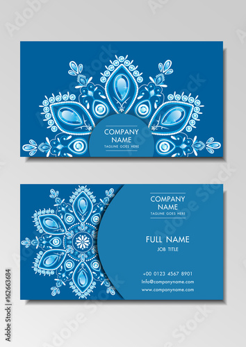 business name card vintage design vector