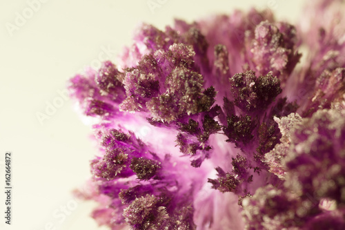 Violet crystalline formations