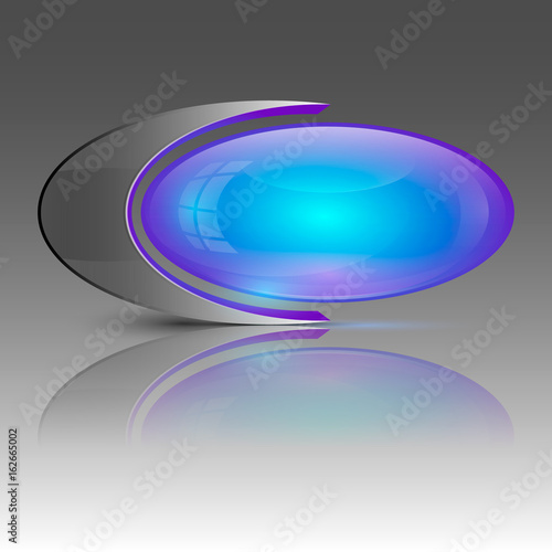 Purple ellipse logo