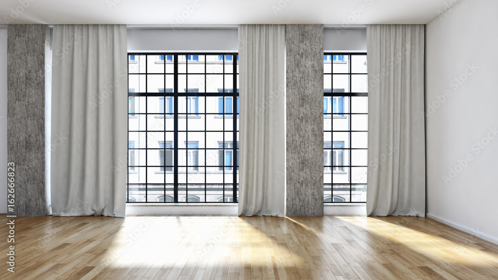 Fototapeta premium Modern living room. 3D rendering